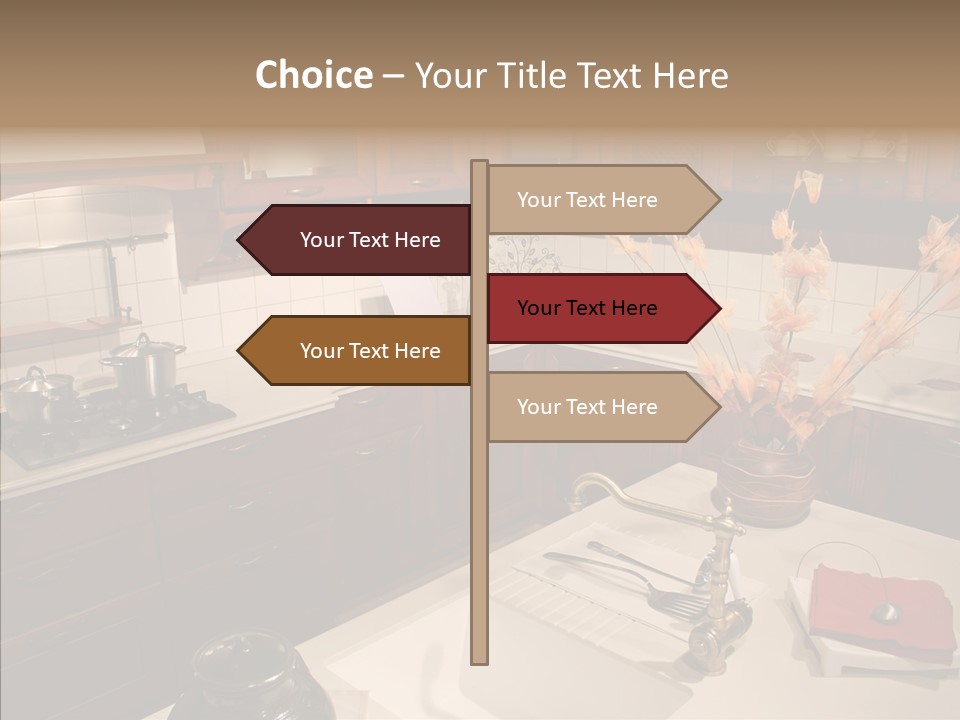 Household Cabinets Counters PowerPoint Template