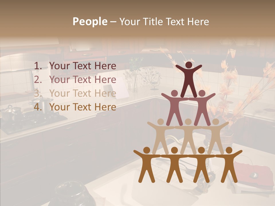 Household Cabinets Counters PowerPoint Template