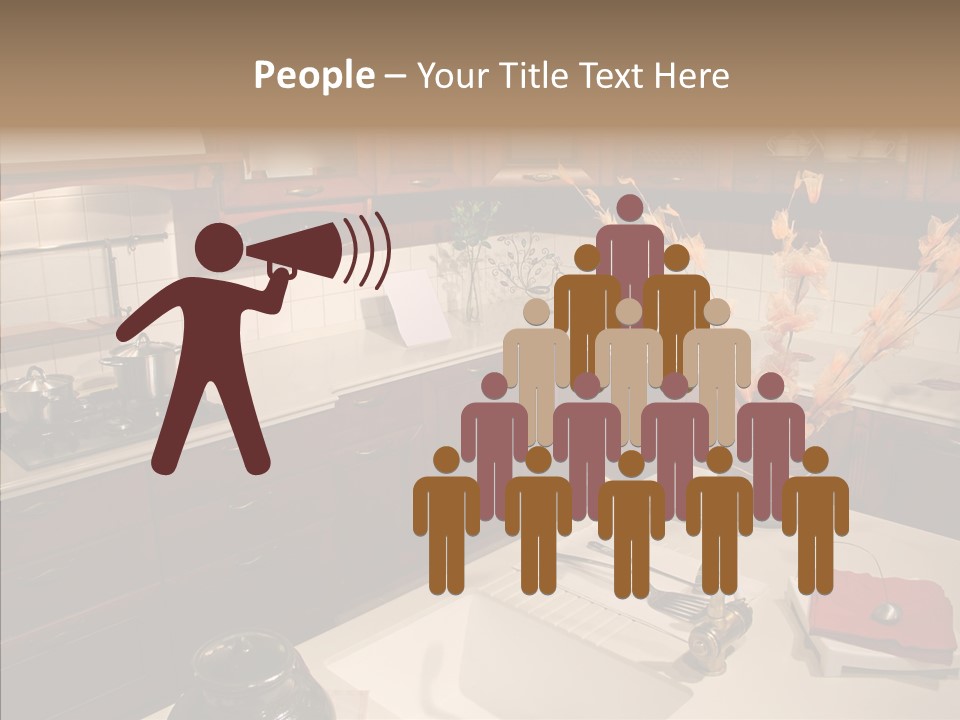 Household Cabinets Counters PowerPoint Template