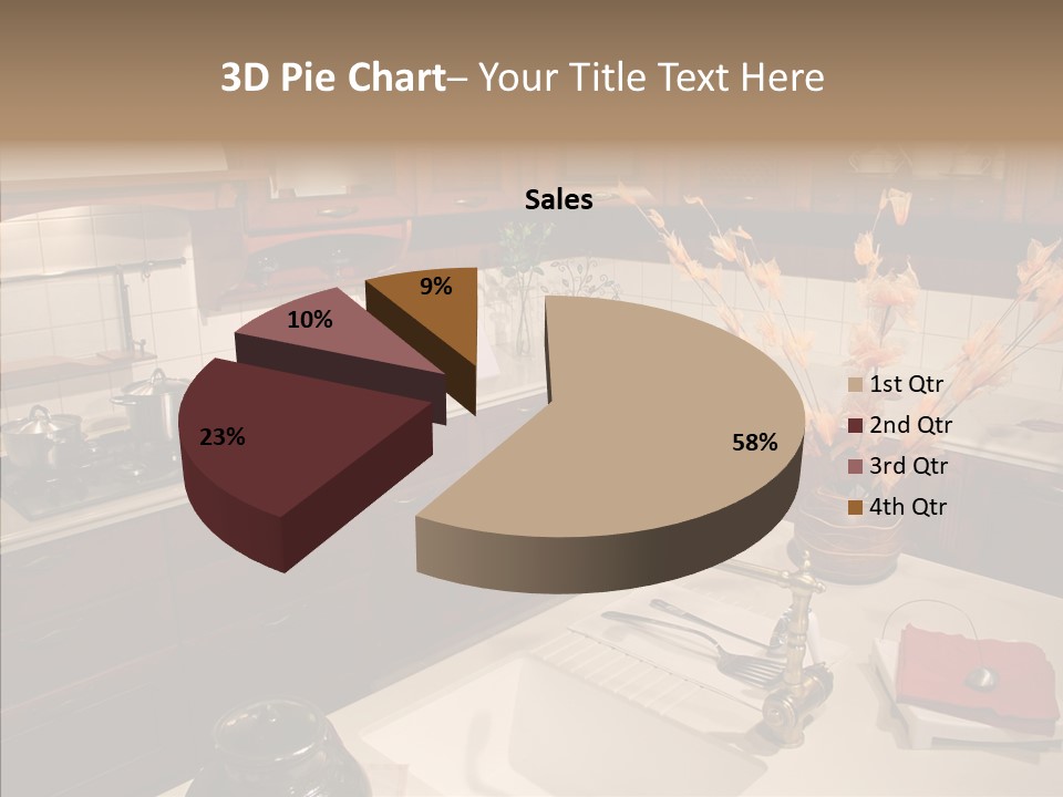 Household Cabinets Counters PowerPoint Template