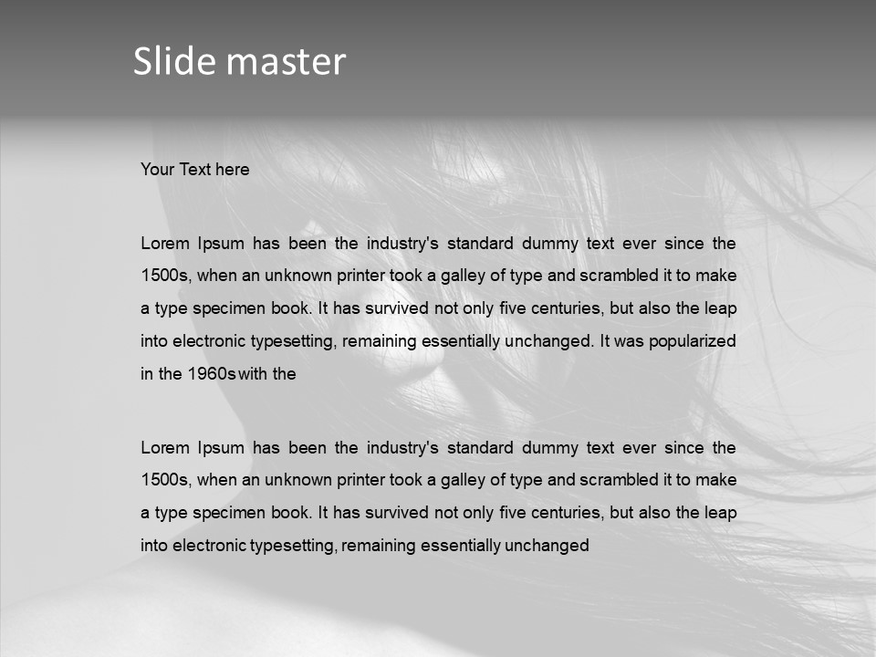 Glamour Pretty Erotic PowerPoint Template