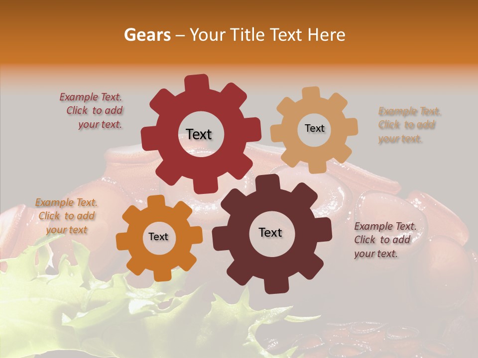 Rice Tuna Tea PowerPoint Template