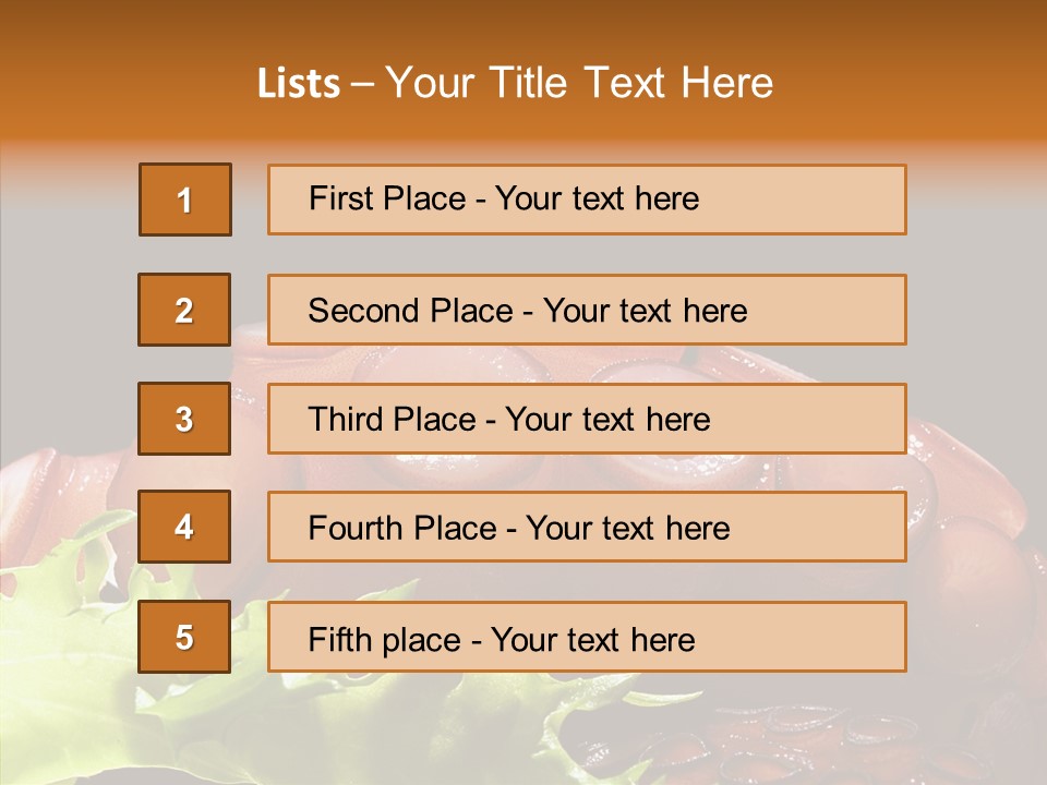 Rice Tuna Tea PowerPoint Template