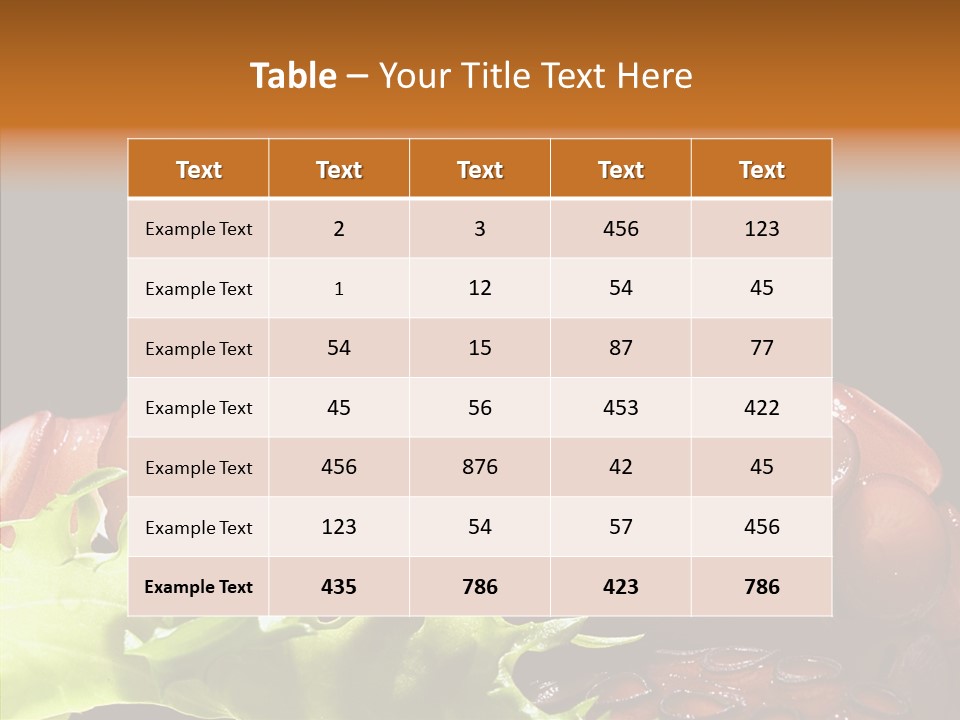 Rice Tuna Tea PowerPoint Template