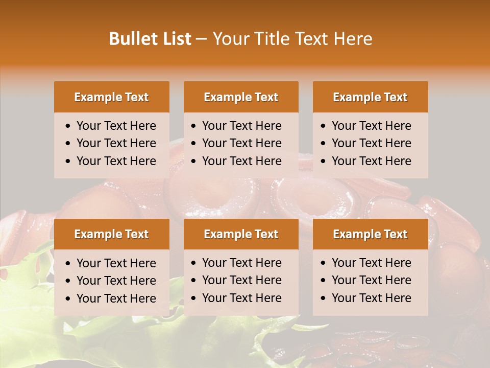 Rice Tuna Tea PowerPoint Template