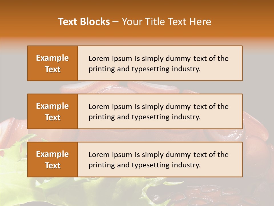Rice Tuna Tea PowerPoint Template