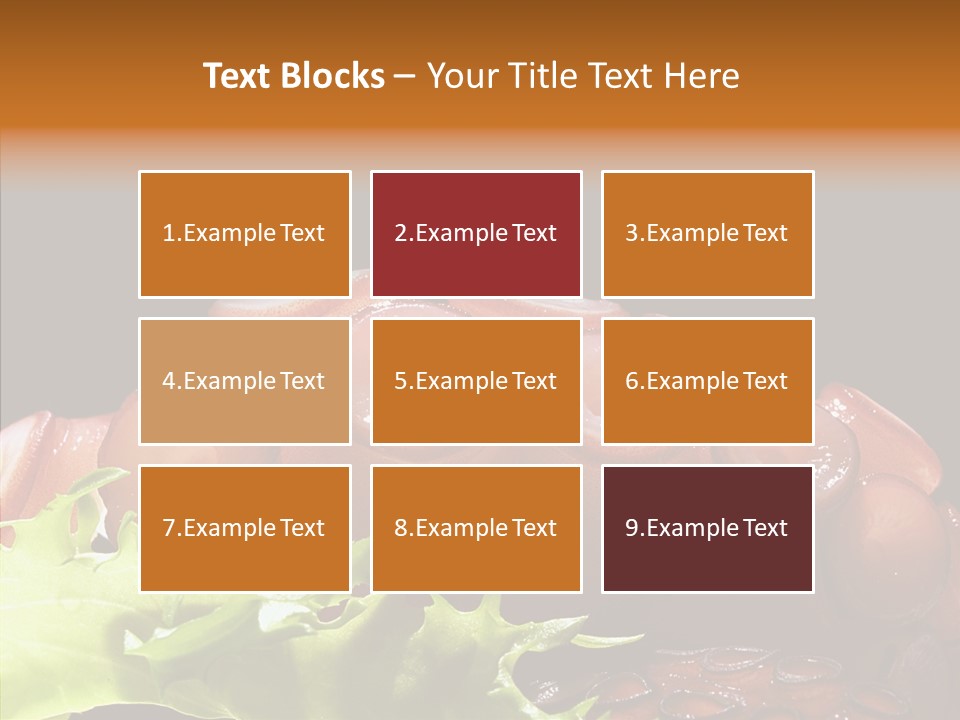 Rice Tuna Tea PowerPoint Template