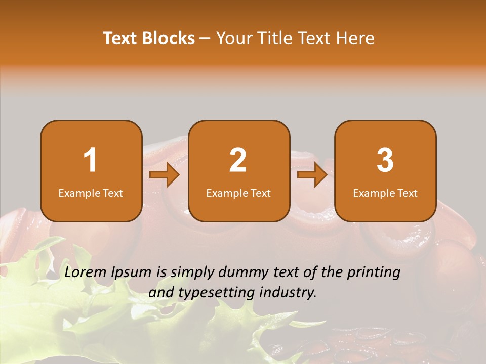 Rice Tuna Tea PowerPoint Template