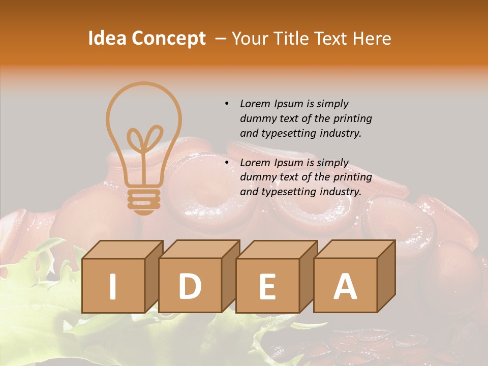 Rice Tuna Tea PowerPoint Template