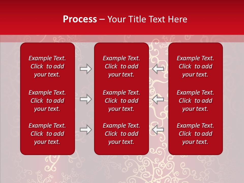 Floral Snow Golden PowerPoint Template