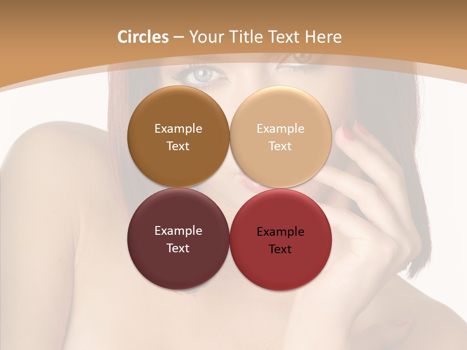 Redheaded Fresh Lovely PowerPoint Template