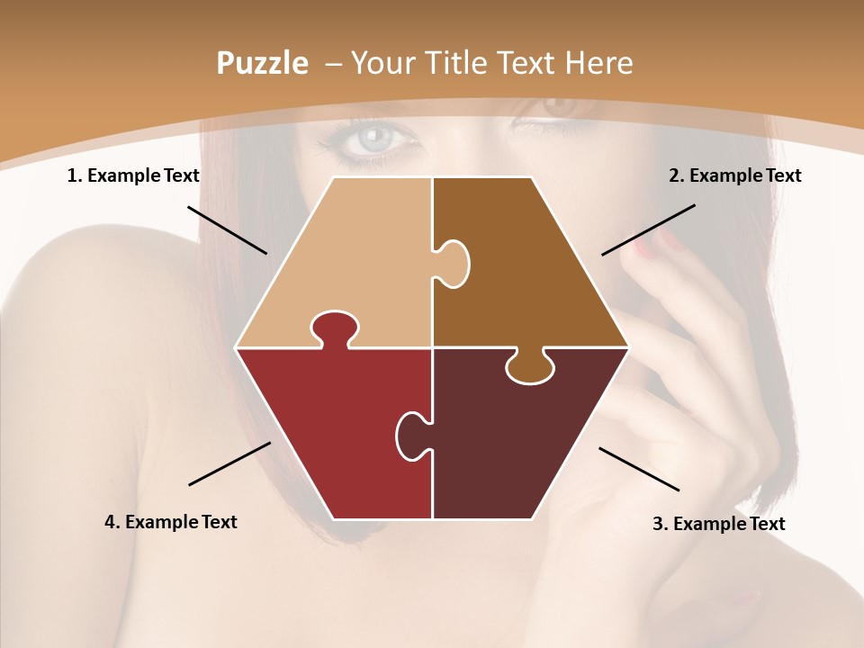 Redheaded Fresh Lovely PowerPoint Template