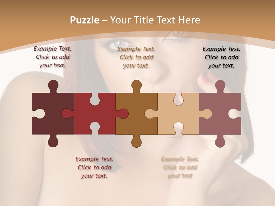 Redheaded Fresh Lovely PowerPoint Template