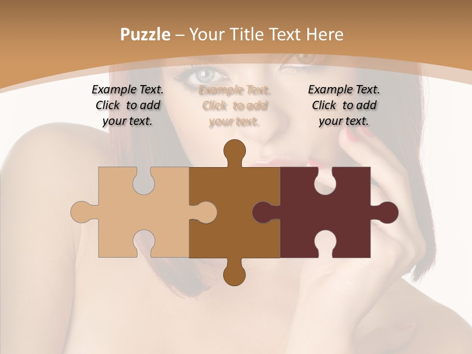 Redheaded Fresh Lovely PowerPoint Template