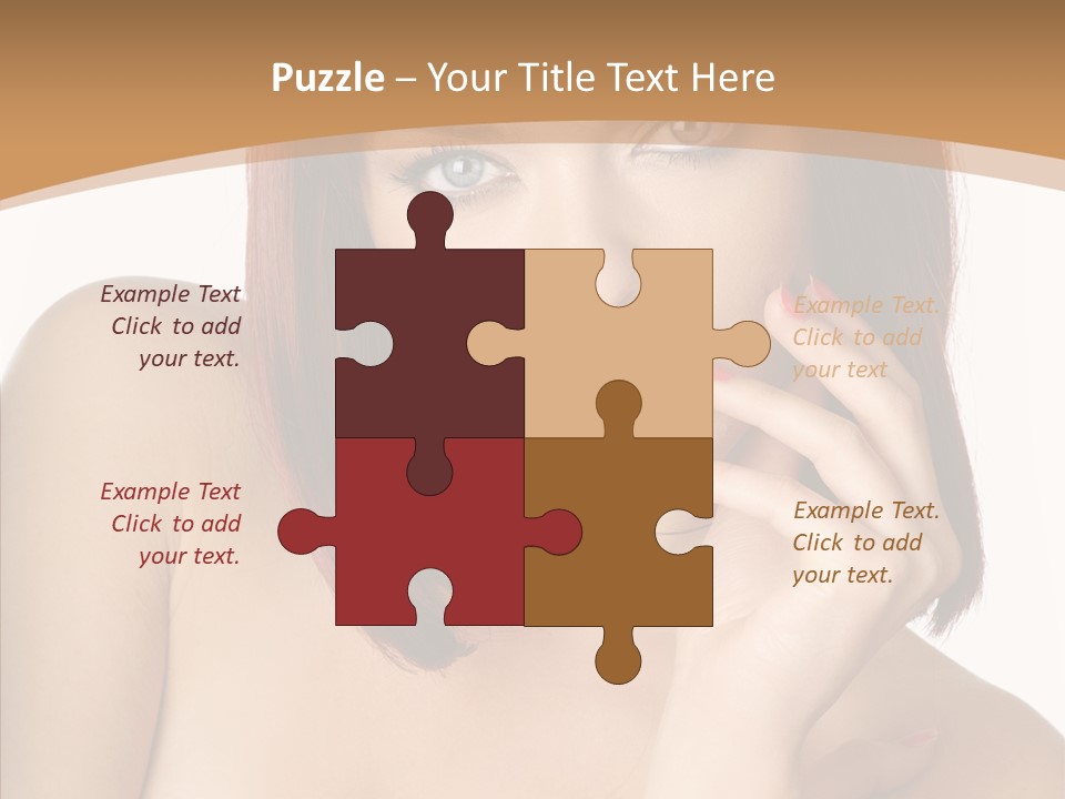 Redheaded Fresh Lovely PowerPoint Template