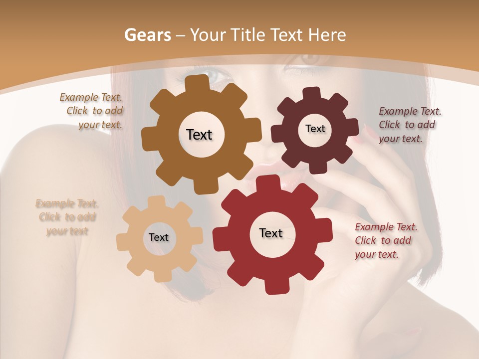 Redheaded Fresh Lovely PowerPoint Template