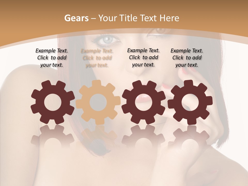 Redheaded Fresh Lovely PowerPoint Template