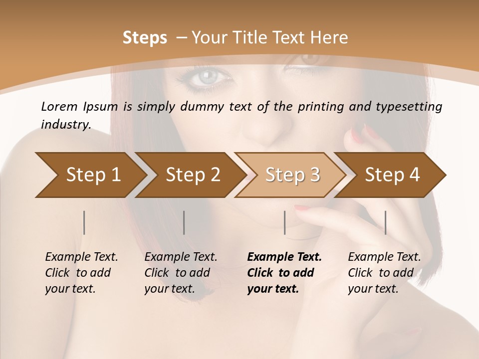 Redheaded Fresh Lovely PowerPoint Template