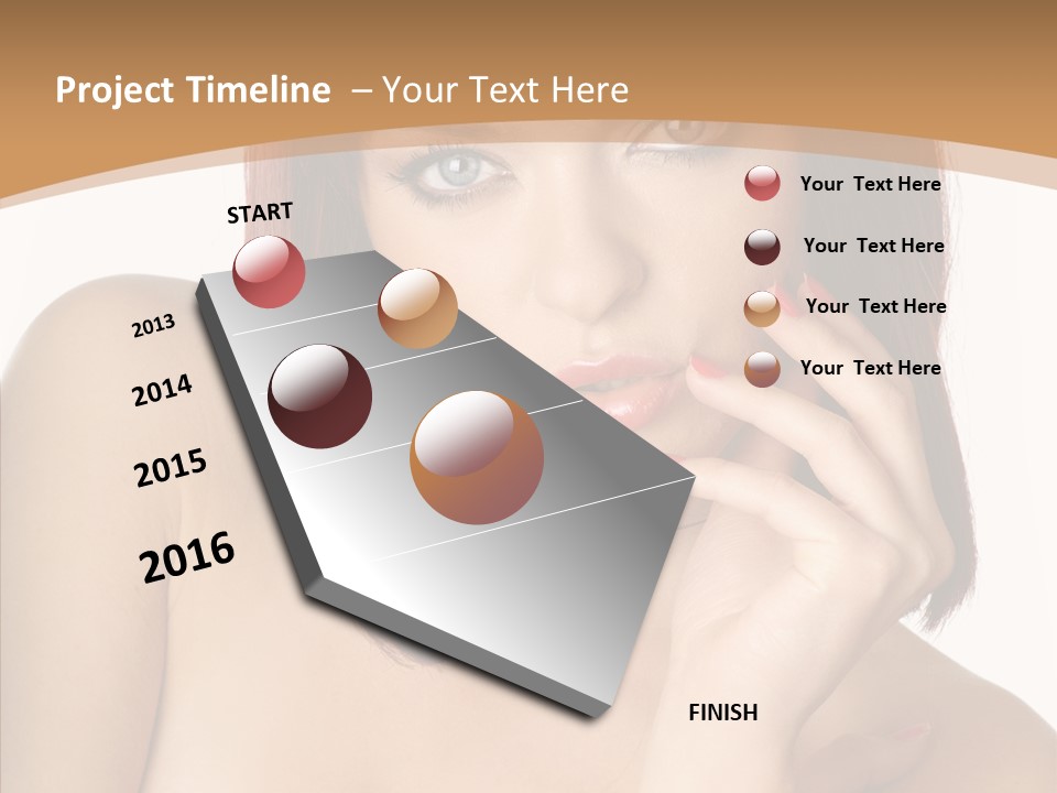 Redheaded Fresh Lovely PowerPoint Template