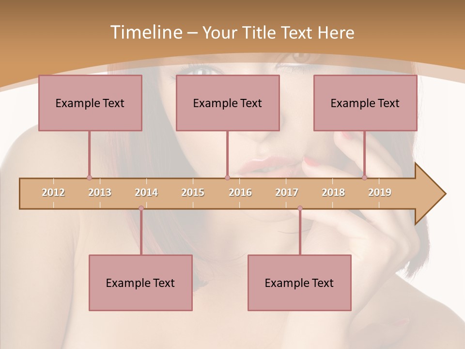 Redheaded Fresh Lovely PowerPoint Template