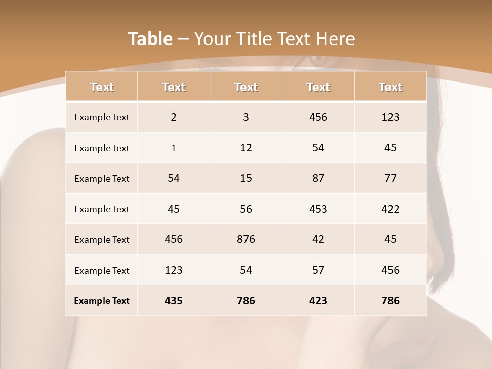 Redheaded Fresh Lovely PowerPoint Template