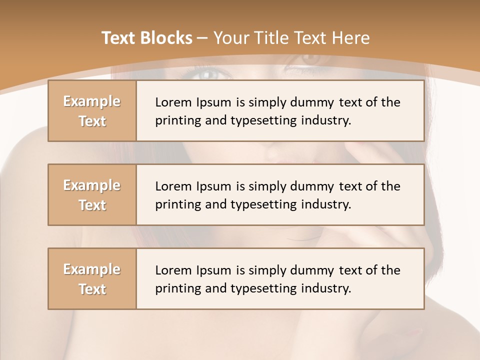 Redheaded Fresh Lovely PowerPoint Template