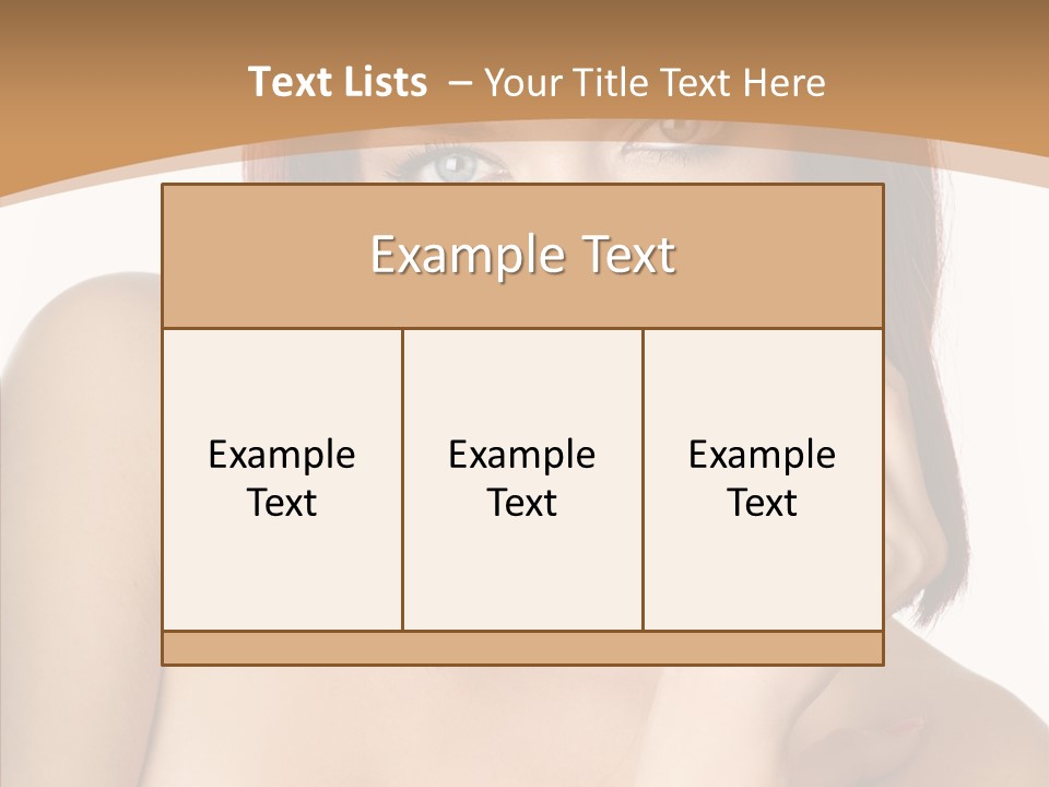 Redheaded Fresh Lovely PowerPoint Template