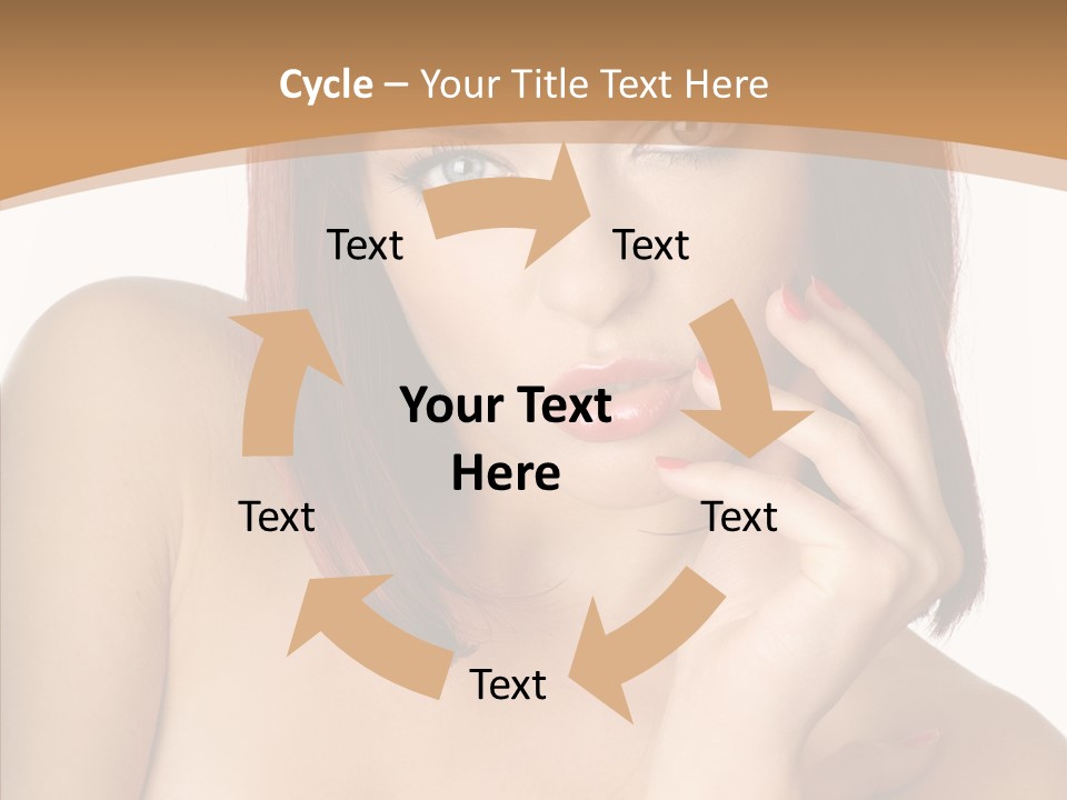 Redheaded Fresh Lovely PowerPoint Template