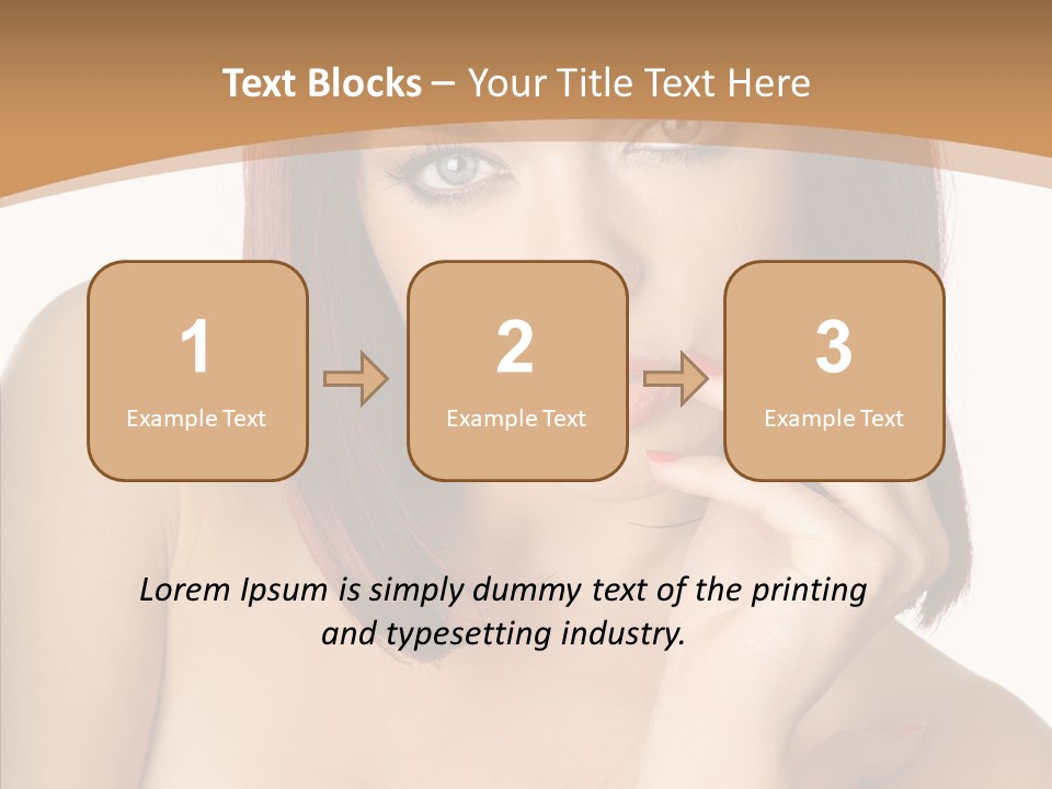 Redheaded Fresh Lovely PowerPoint Template