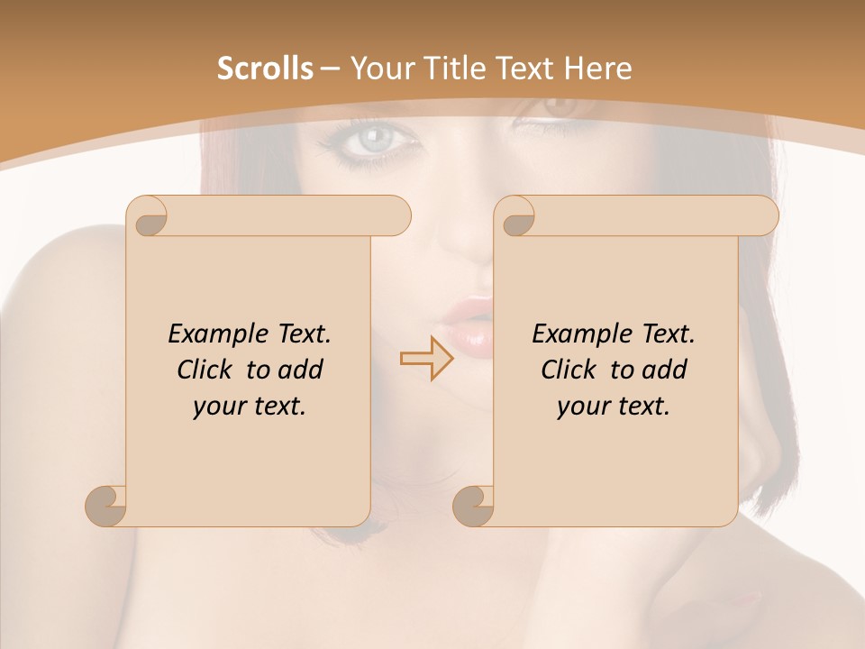 Redheaded Fresh Lovely PowerPoint Template