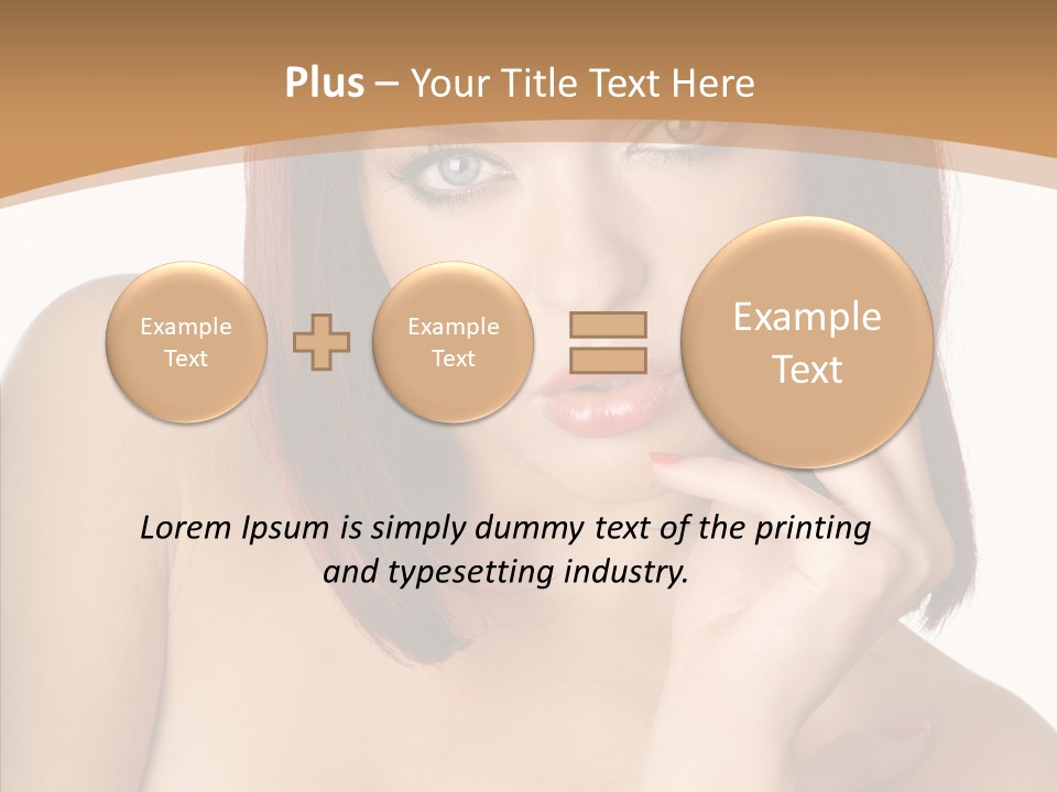 Redheaded Fresh Lovely PowerPoint Template