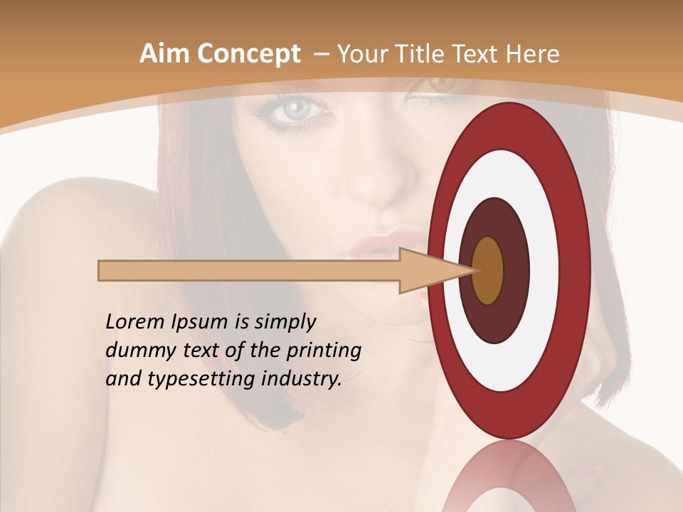 Redheaded Fresh Lovely PowerPoint Template