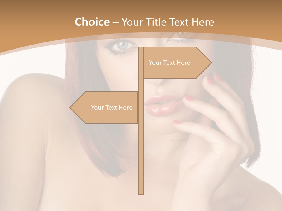 Redheaded Fresh Lovely PowerPoint Template