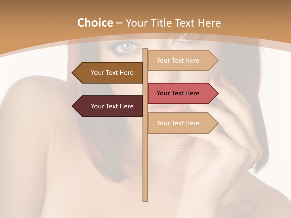 Redheaded Fresh Lovely PowerPoint Template