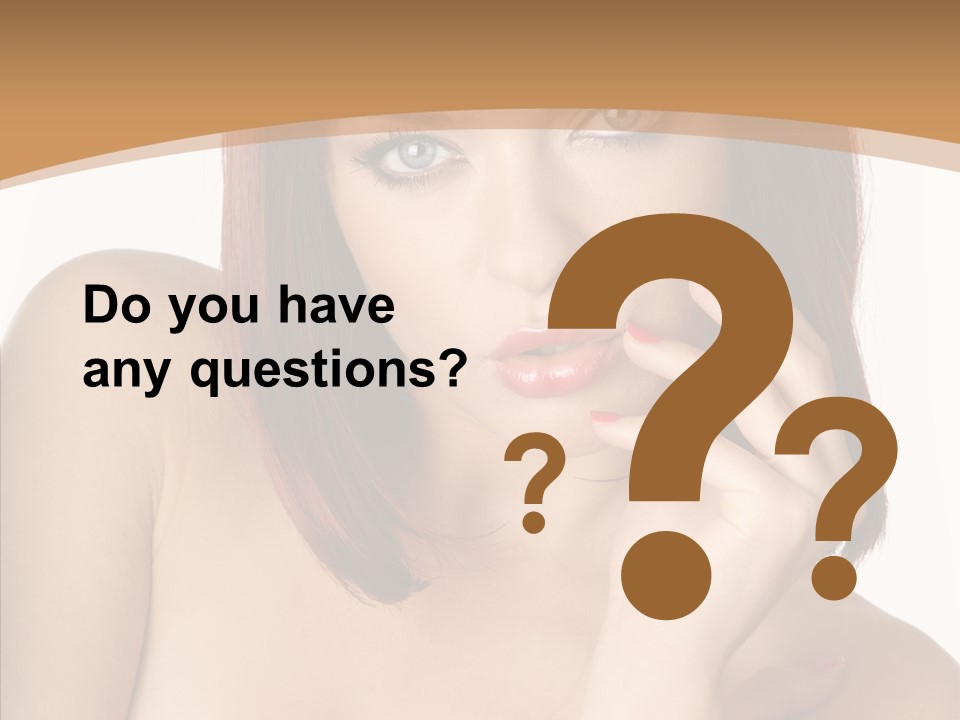 Redheaded Fresh Lovely PowerPoint Template