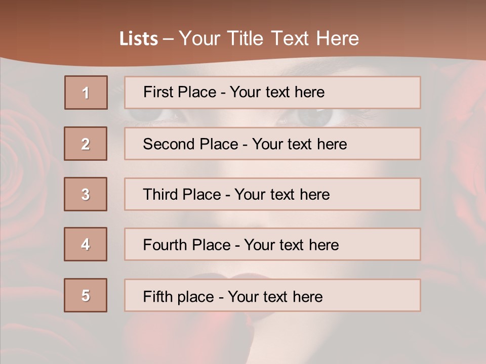 Girl Aroma Young PowerPoint Template