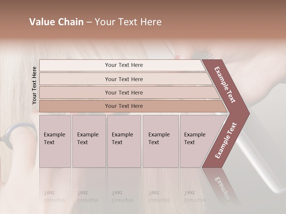 Hairstyle Lady Work PowerPoint Template