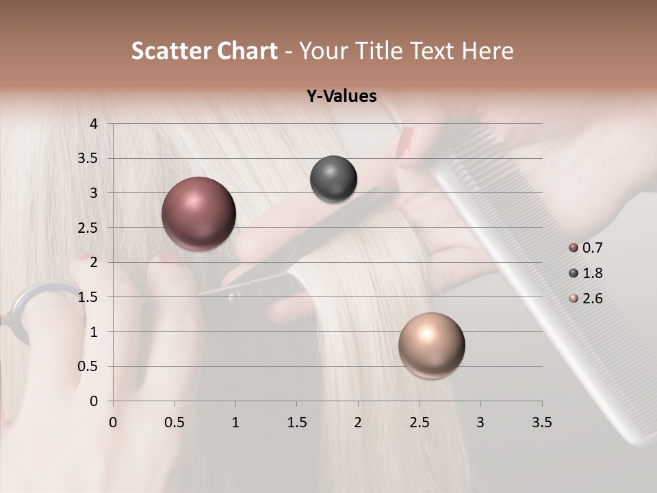 Hairstyle Lady Work PowerPoint Template