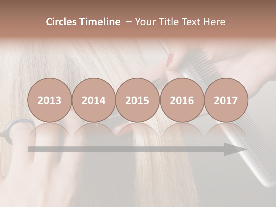 Hairstyle Lady Work PowerPoint Template