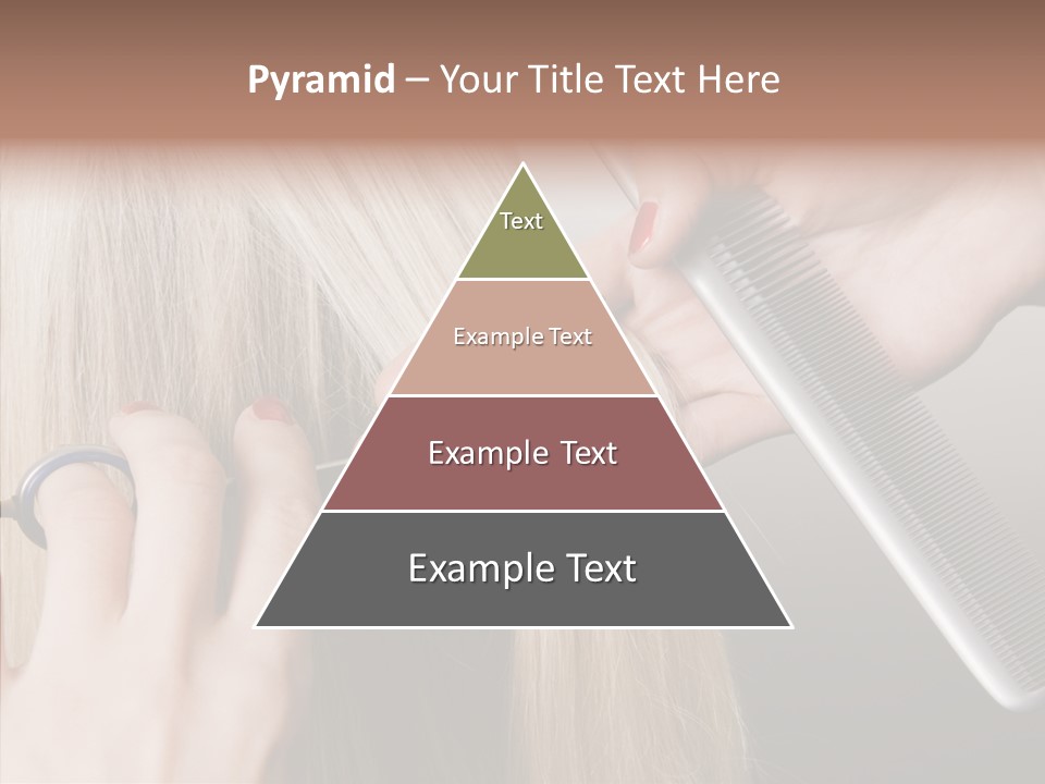 Hairstyle Lady Work PowerPoint Template