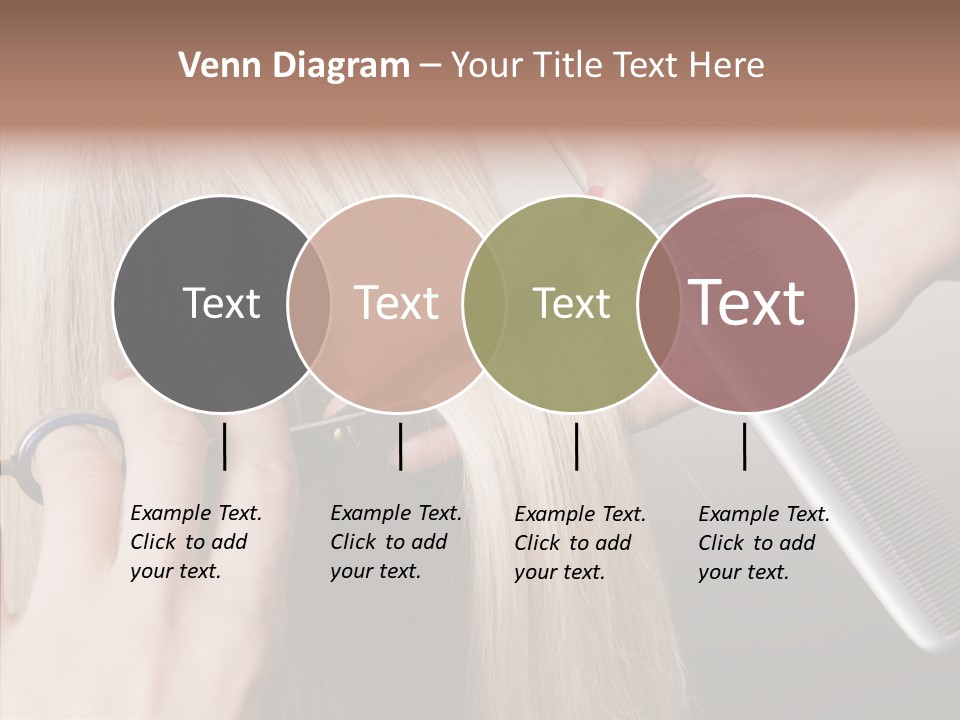 Hairstyle Lady Work PowerPoint Template