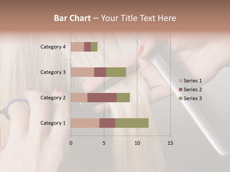 Hairstyle Lady Work PowerPoint Template