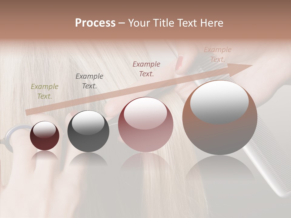 Hairstyle Lady Work PowerPoint Template