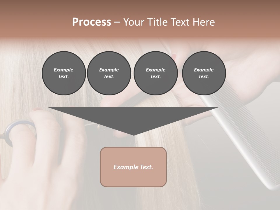 Hairstyle Lady Work PowerPoint Template