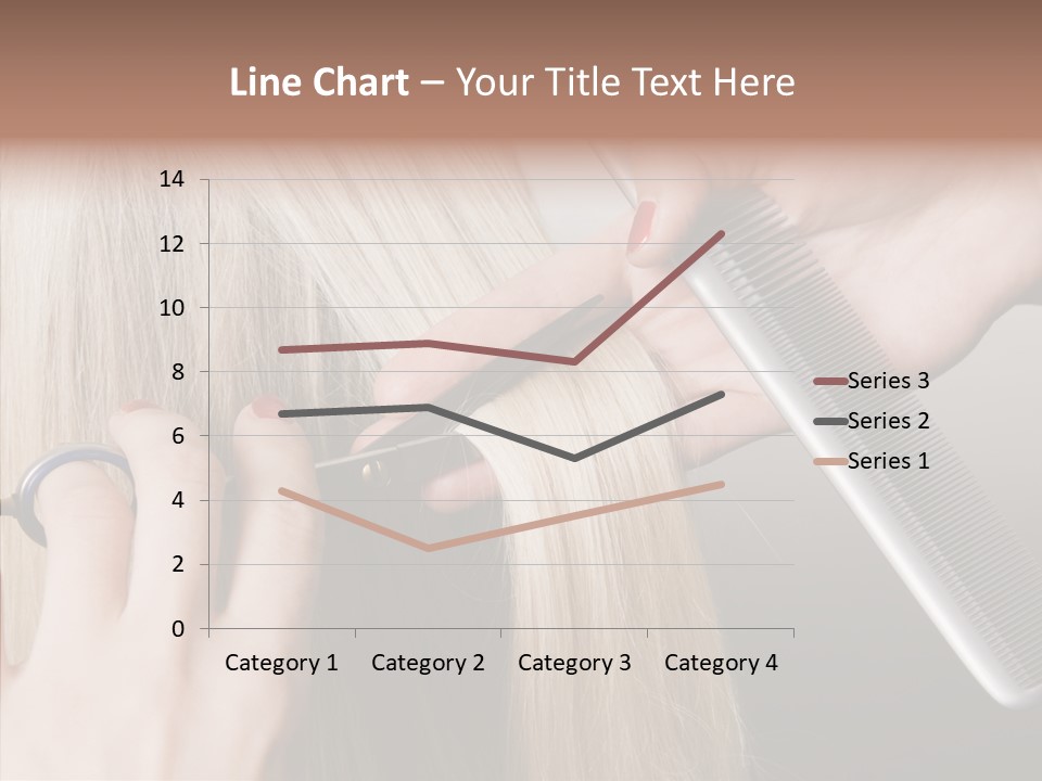 Hairstyle Lady Work PowerPoint Template