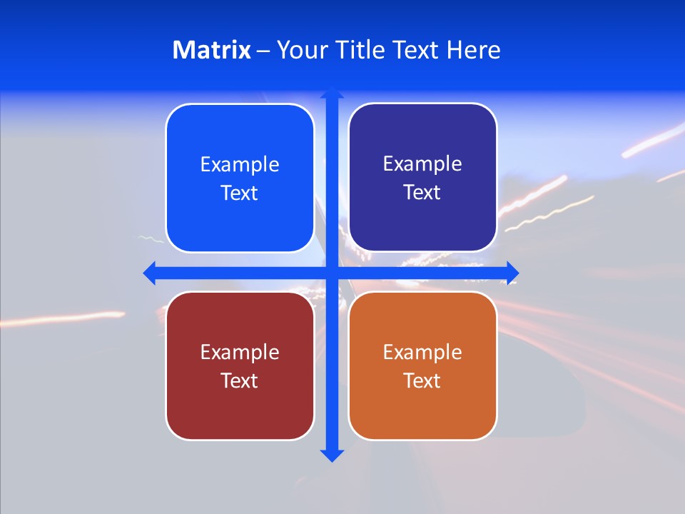 Street Zoom Car PowerPoint Template
