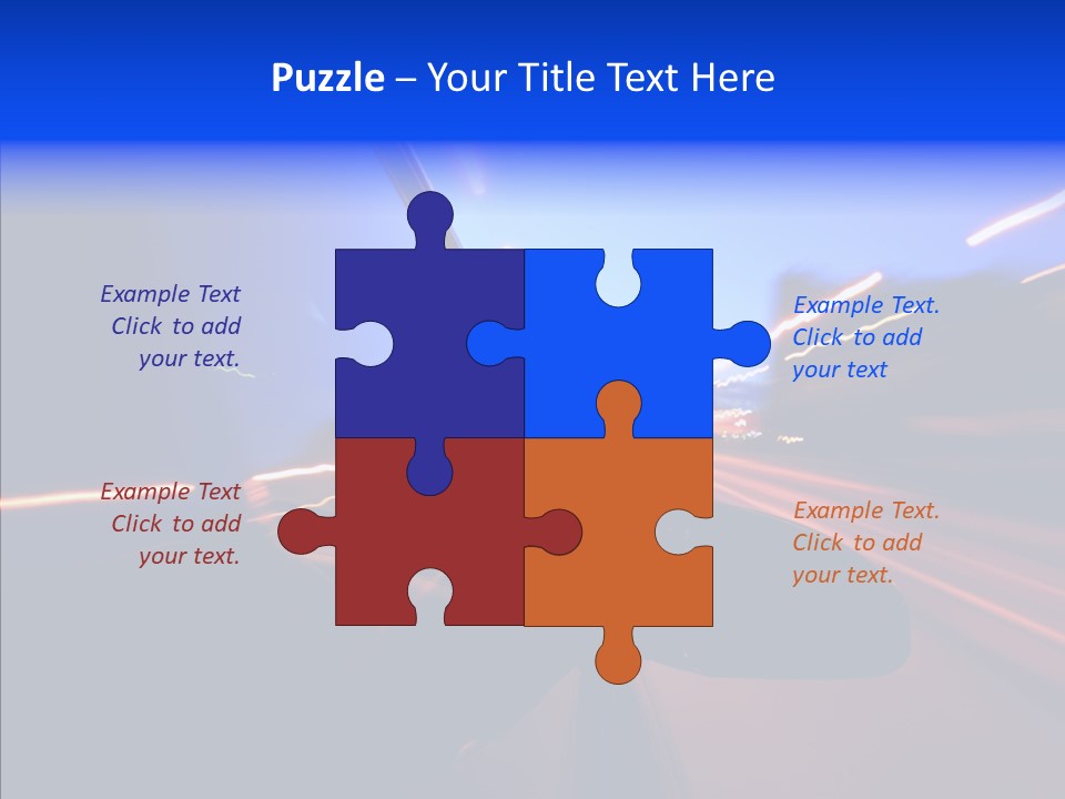 Street Zoom Car PowerPoint Template