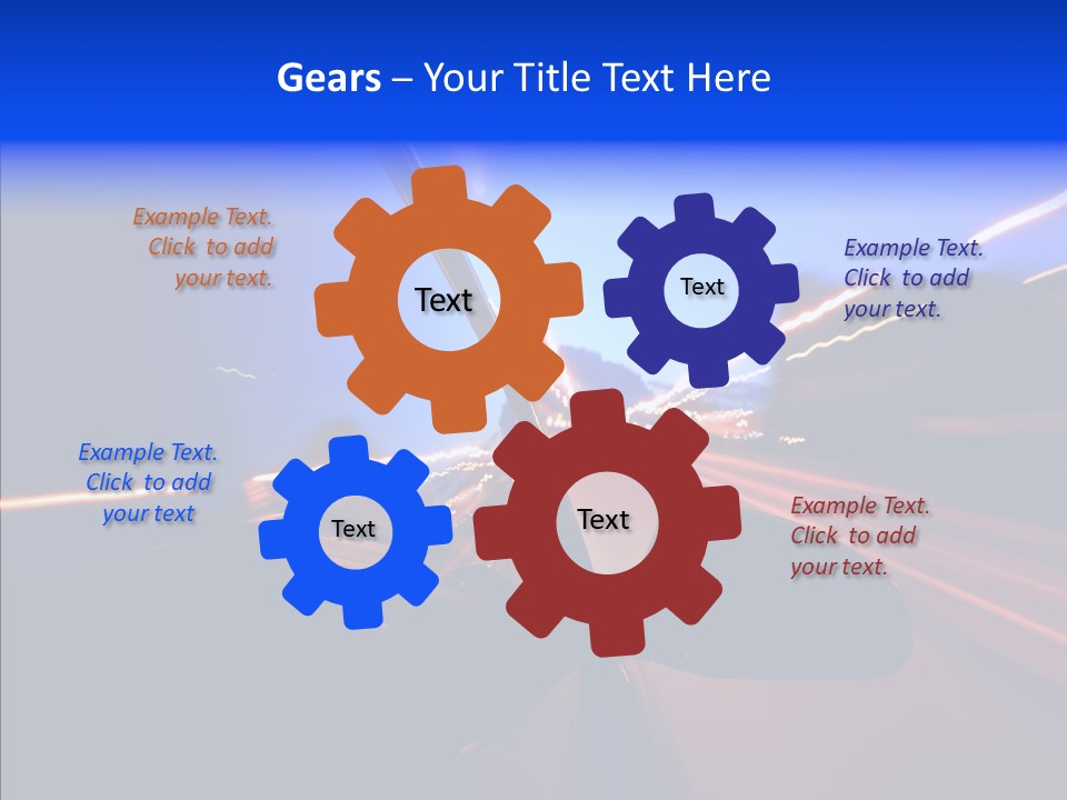 Street Zoom Car PowerPoint Template