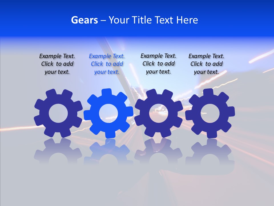 Street Zoom Car PowerPoint Template