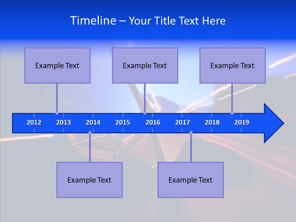 Street Zoom Car PowerPoint Template